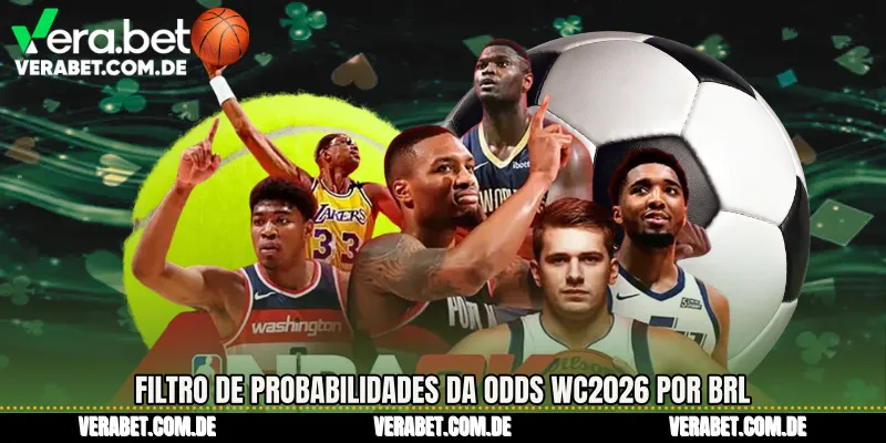 Filtro de probabilidades da Odds WC2026 por BRL