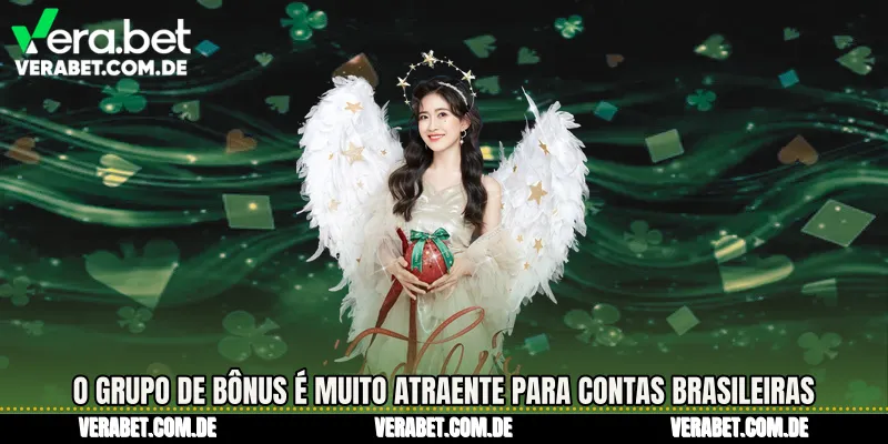 O grupo de bônus é muito atraente para contas brasileiras