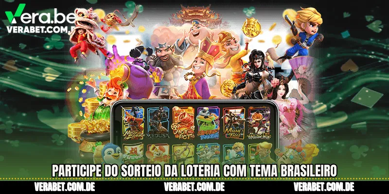 Participe do sorteio da loteria com tema brasileiro